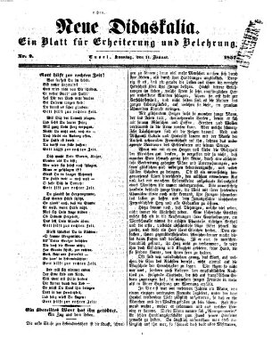 Neue Didaskalia (Pfälzer) Sonntag 11. Januar 1857