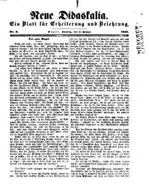 Neue Didaskalia (Pfälzer) Sonntag 18. Januar 1857