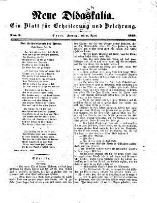 Neue Didaskalia (Pfälzer) Sonntag 25. April 1858