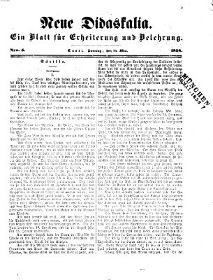 Neue Didaskalia (Pfälzer) Sonntag 16. Mai 1858