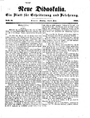 Neue Didaskalia (Pfälzer) Sonntag 27. Juni 1858