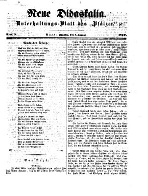 Neue Didaskalia (Pfälzer) Sonntag 9. Januar 1859