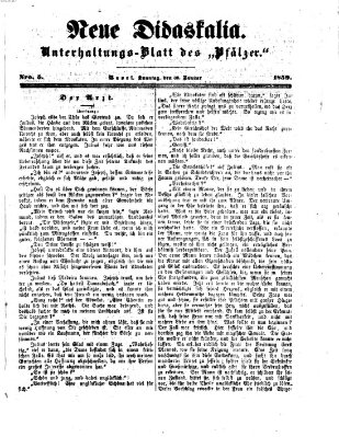 Neue Didaskalia (Pfälzer) Sonntag 30. Januar 1859