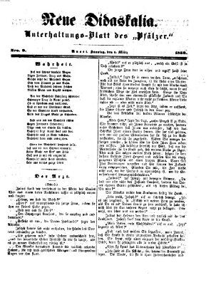 Neue Didaskalia (Pfälzer) Sonntag 6. März 1859