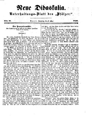 Neue Didaskalia (Pfälzer) Sonntag 8. Mai 1859