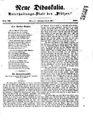 Neue Didaskalia (Pfälzer) Sonntag 29. Mai 1859