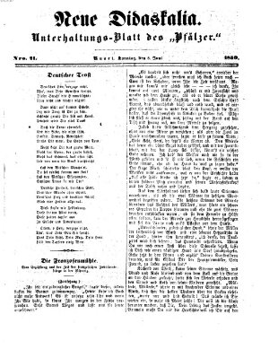 Neue Didaskalia (Pfälzer) Sonntag 5. Juni 1859