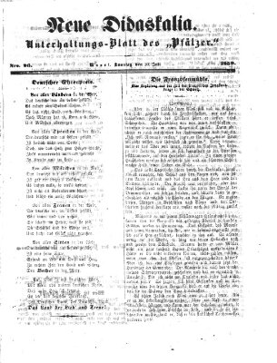 Neue Didaskalia (Pfälzer) Sonntag 10. Juli 1859