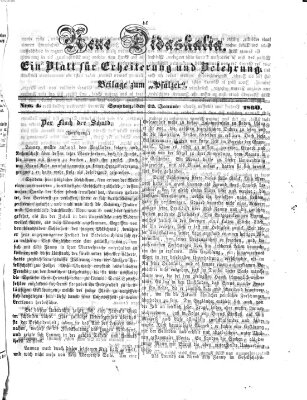 Neue Didaskalia (Pfälzer) Sonntag 22. Januar 1860