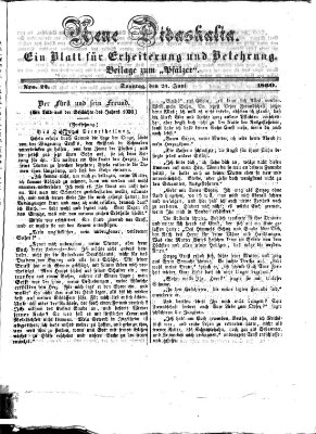 Neue Didaskalia (Pfälzer) Sonntag 24. Juni 1860