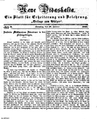 Neue Didaskalia (Pfälzer) Sonntag 20. Januar 1861