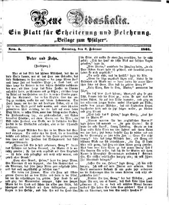 Neue Didaskalia (Pfälzer) Sonntag 3. Februar 1861