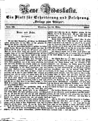 Neue Didaskalia (Pfälzer) Sonntag 10. März 1861