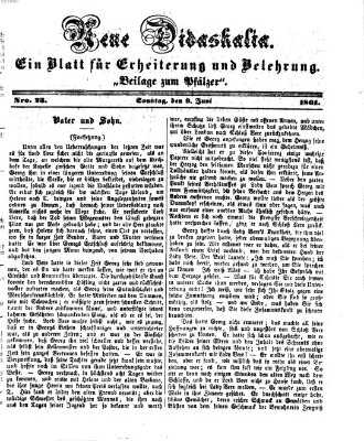 Neue Didaskalia (Pfälzer) Sonntag 9. Juni 1861