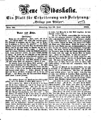 Neue Didaskalia (Pfälzer) Sonntag 30. Juni 1861