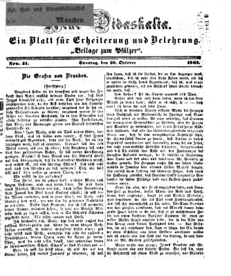 Neue Didaskalia (Pfälzer) Sonntag 20. Oktober 1861