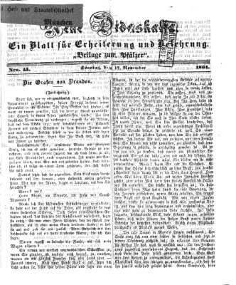 Neue Didaskalia (Pfälzer) Sonntag 17. November 1861