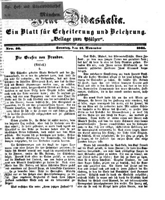 Neue Didaskalia (Pfälzer) Sonntag 24. November 1861