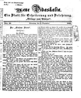 Neue Didaskalia (Pfälzer) Sonntag 8. Dezember 1861