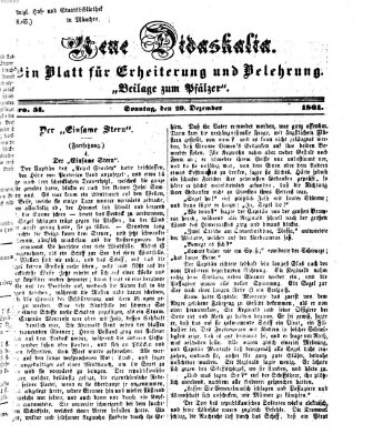 Neue Didaskalia (Pfälzer) Sonntag 29. Dezember 1861