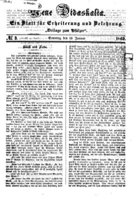 Neue Didaskalia (Pfälzer) Sonntag 19. Januar 1862