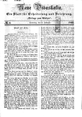 Neue Didaskalia (Pfälzer) Sonntag 9. Februar 1862