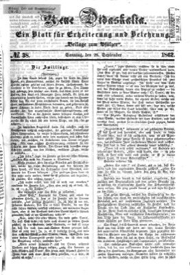 Neue Didaskalia (Pfälzer) Sonntag 28. September 1862