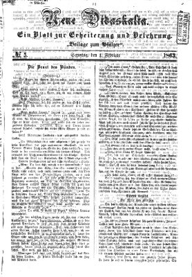 Neue Didaskalia (Pfälzer) Sonntag 1. Februar 1863