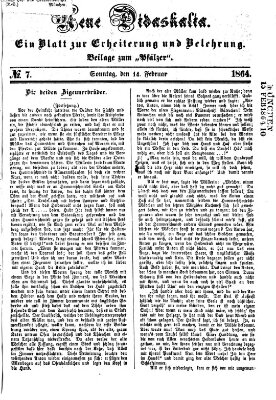 Neue Didaskalia (Pfälzer) Sonntag 14. Februar 1864