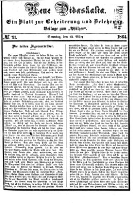 Neue Didaskalia (Pfälzer) Sonntag 13. März 1864