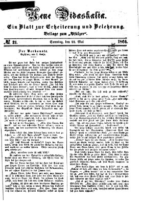 Neue Didaskalia (Pfälzer) Sonntag 22. Mai 1864