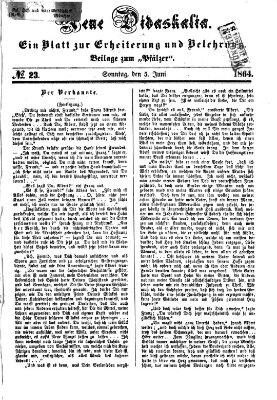 Neue Didaskalia (Pfälzer) Sonntag 5. Juni 1864