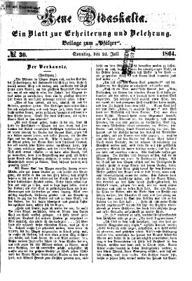 Neue Didaskalia (Pfälzer) Sonntag 24. Juli 1864