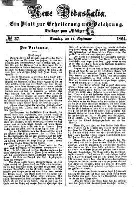 Neue Didaskalia (Pfälzer) Sonntag 11. September 1864