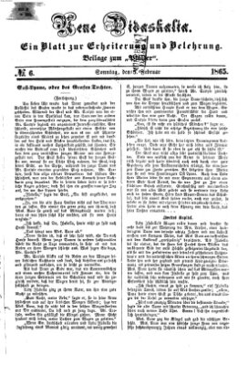 Neue Didaskalia (Pfälzer) Sonntag 5. Februar 1865