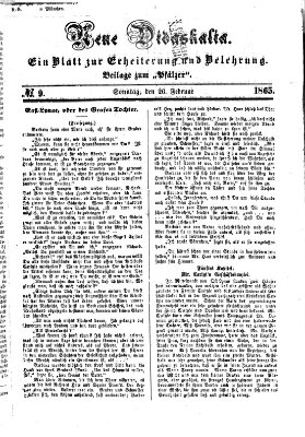 Neue Didaskalia (Pfälzer) Sonntag 26. Februar 1865