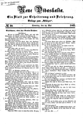 Neue Didaskalia (Pfälzer) Sonntag 14. Mai 1865