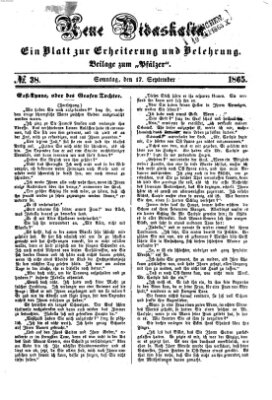 Neue Didaskalia (Pfälzer) Sonntag 17. September 1865