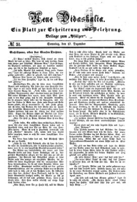 Neue Didaskalia (Pfälzer) Sonntag 17. Dezember 1865