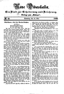 Neue Didaskalia (Pfälzer) Sonntag 13. Mai 1866