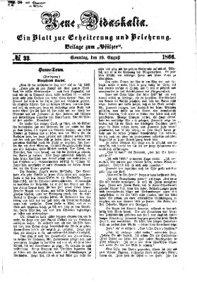 Neue Didaskalia (Pfälzer) Sonntag 19. August 1866