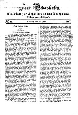 Neue Didaskalia (Pfälzer) Sonntag 30. Juni 1867