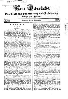 Neue Didaskalia (Pfälzer) Sonntag 1. September 1867