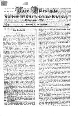 Neue Didaskalia (Pfälzer) Sonntag 16. Februar 1868