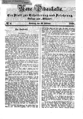 Neue Didaskalia (Pfälzer) Sonntag 23. Februar 1868