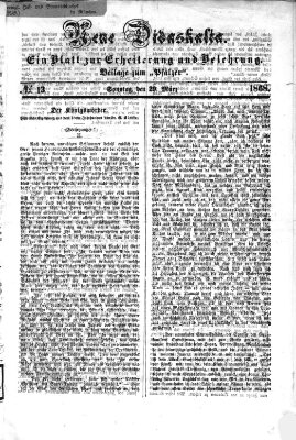 Neue Didaskalia (Pfälzer) Sonntag 29. März 1868