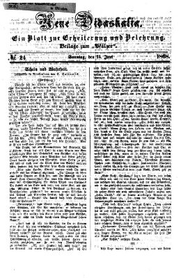 Neue Didaskalia (Pfälzer) Sonntag 14. Juni 1868