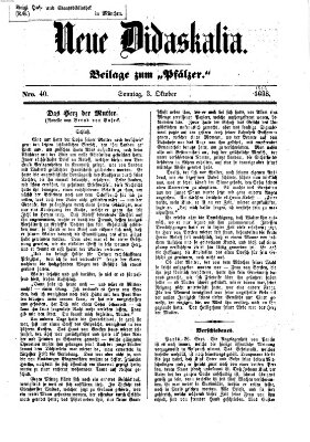 Neue Didaskalia (Pfälzer) Sonntag 3. Oktober 1869