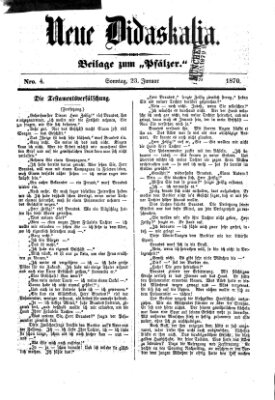 Neue Didaskalia (Pfälzer) Sonntag 23. Januar 1870