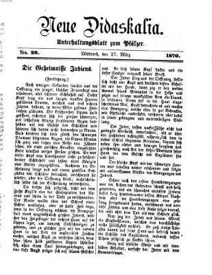 Neue Didaskalia (Pfälzer) Sonntag 27. März 1870